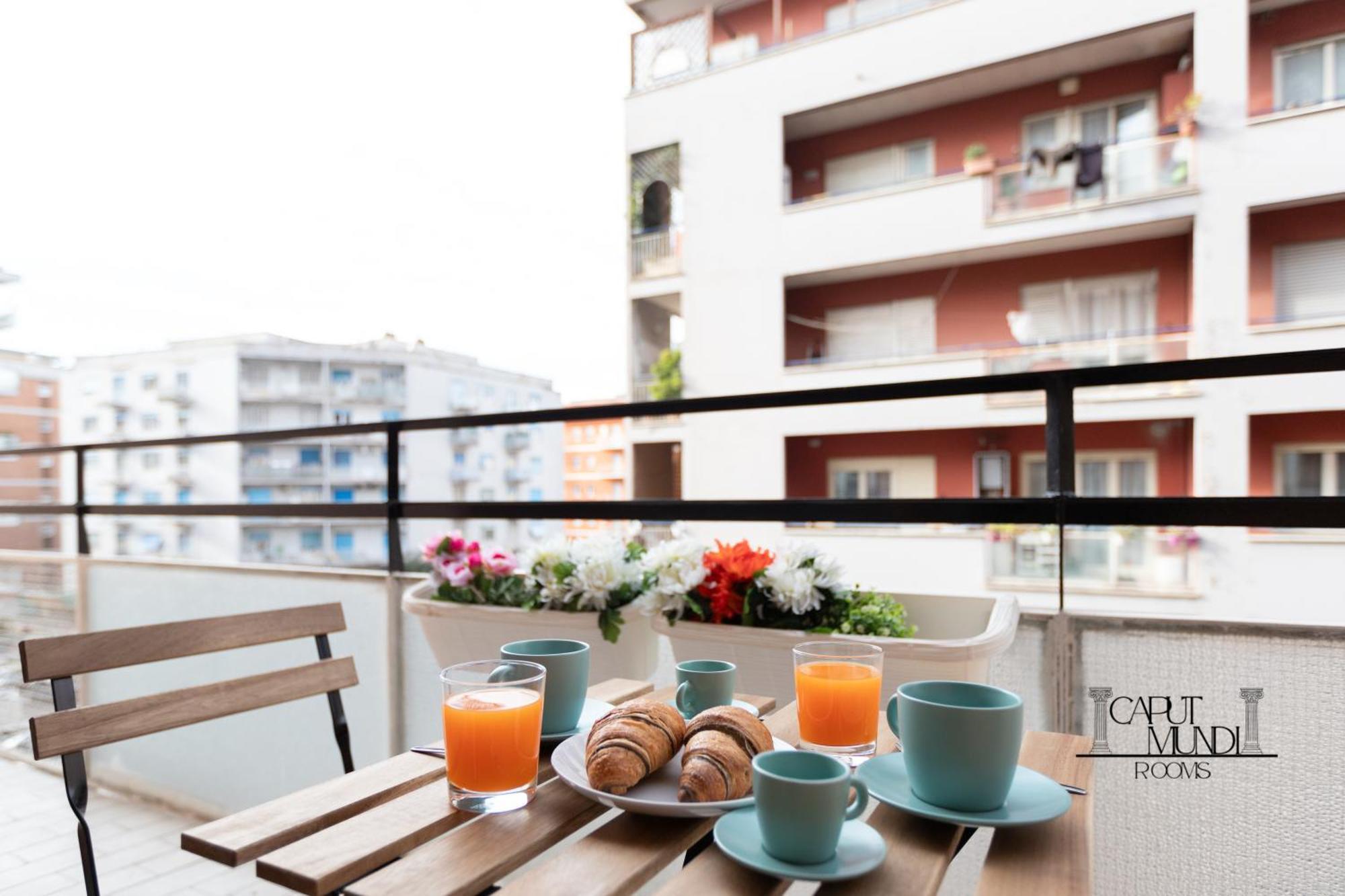 Caput Mundi Rooms - 100Mt To Metro A, Terrace, A-C, 15 Min To Center 로마 외부 사진